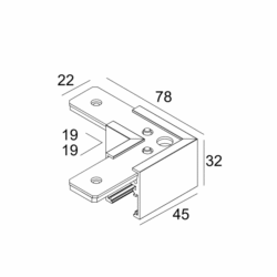 DELTA LIGHT - SLM26L - CORNER SET 90 B - 23358 9640 B