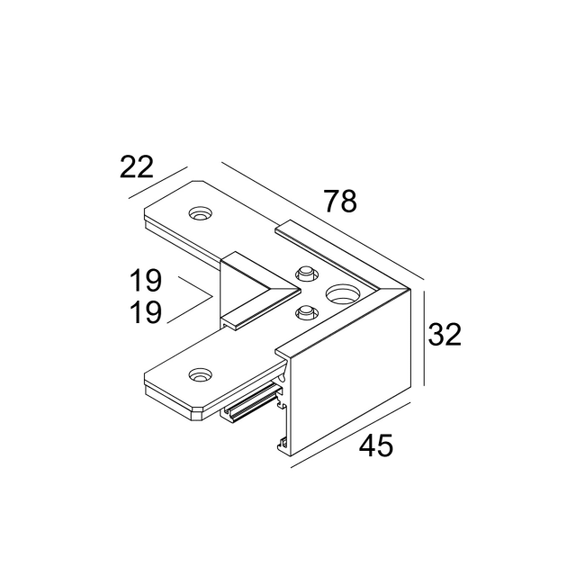 DELTA LIGHT - SLM26L - CORNER SET 90 B - 23358 9640 B DELTA LIGHT - SLM26L - CORNER SET 90 B - 23358 9640 B