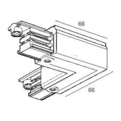 DELTA LIGHT - Track Corner 90Ø In W - 200 01 34 W