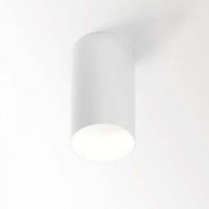 Spot plafond en saillie blanc cylindrique pour ampoule GU10