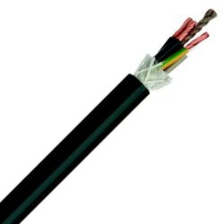 DIVERSE KABELS - Ascenseur souple rond élément de traction 500V classe 6 PVC noir 12G1mm² - 00601003