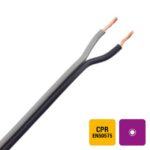 DIVERSE KABELS - Câble haut-parleur PVC noir/gris intérieur Eca 2X0