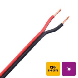 DIVERSE KABELS - Câble haut-parleur PVC rouge/noir intérieur Eca 2x1
