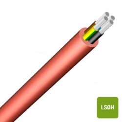 DIVERSE KABELS - Câble silicone +180°C 500V LS0H brun/rouge 3G0