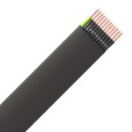 DIVERSE KABELS - Câble souple plat pour ascenseur 750V PVC noir 8G1