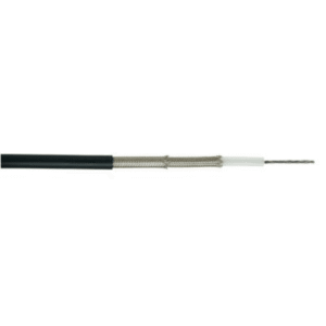 DIVERSE KABELS - Coax 50 Ohm MIL-C-17F PVC noir multibrin CU argenté 2x blindage 10