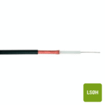 DIVERSE KABELS - Coax 75 Ohm MIL-C-17F LS0H noir multibrin cuivre étamé 10