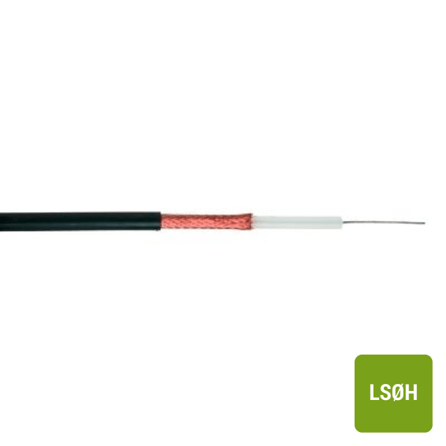DIVERSE KABELS - Coax 75 Ohm MIL-C-17F LS0H noir multibrin cuivre étamé 10 DIVERSE KABELS - Coax 75 Ohm MIL-C-17F LS0H noir multibrin cuivre étamé 10