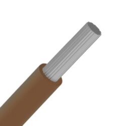 DIVERSE KABELS - SiAF fil silicone haute température souple étame +180°C Brun 2