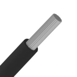 DIVERSE KABELS - SiAF fil silicone haute température souple étame +180°C Noir 2