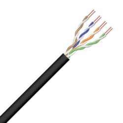 DRAKA - U/UTP CAT5e 4P PE Fca Noir SuperCAT Exterieur - 60010244