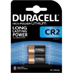 Pile lithium 3V CR2 DRCR2, configuration visible