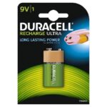 DURACELL - Pile rechargeable Recharge Ultra - 9V - 170mAh - NiMH - blister 1 pc. - 5000394056008