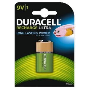 DURACELL - Pile rechargeable Recharge Ultra - 9V - 170mAh - NiMH - blister 1 pc. - 5000394056008