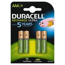 DURACELL - Pile rechargeable Recharge Ultra - AAA - 850mAh - NiMH - blister 4 pcs. - 5000394203822