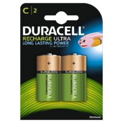 DURACELL - Pile rechargeable Recharge Ultra - C - 3000mAh - NiMH - blister 2 pcs. - 5000394055988