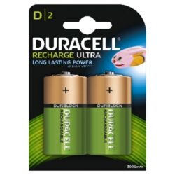 DURACELL - Pile rechargeable Recharge Ultra - D - 3000mAh - NiMH - blister 2 pcs. - 5000394055995