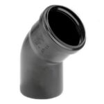 DYKA PLASTICS - Coude PPC 50mm 45° MF à joints noir - 20023420