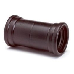 Manchon PPC noir à joints femelle femelle 50 mm pour raccordement de tubes