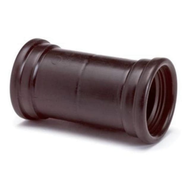 Manchon PPC femelle femelle 50 mm DYKA PLASTICS Manchon PPC noir à joints femelle femelle 50 mm pour raccordement de tubes