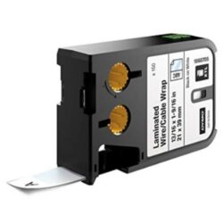 DYMO - Gaine thermo. 12mm noir sur blanc - 1868810