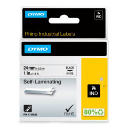 DYMO - RHINO TAPE VINYLE AUTOCOLLANT 24 MM BLANC - DYM-1734821