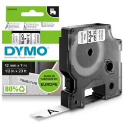 DYMO - Tape D1 12mm noir/blanc - S0720530