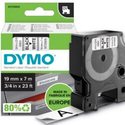DYMO - Tape D1 19mm noir/blanc - S0720830