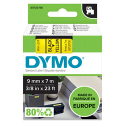 DYMO - Tape D1 9mm noir/jaune - S0720730