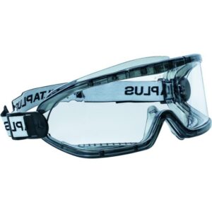 Lunettes masque ventilées en polycarbonate avec écran transparent et bandeau réglable