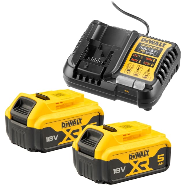 Pack batterie 18V XR et chargeur multivoltage DCB1104P2-QW – Image 1