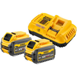 Dewalt - 54V XR FLEXVOLT Pack de démarrage (2x batterie DCB547 + chargeur XR multivoltage - DCB118X2-QW