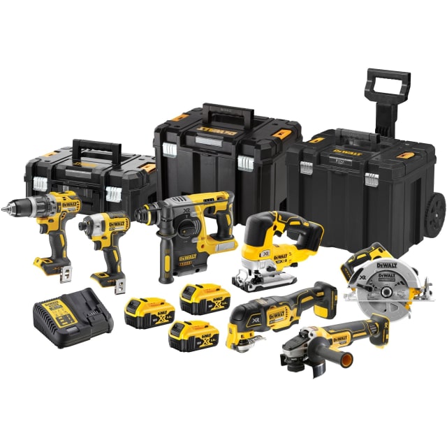 Dewalt - Set avantageux XR Brushless 18V 7 pcs en trolley TSTAK 3x5.0Ah - DCK755P3T-QW Dewalt - Set avantageux XR Brushless 18V 7 pcs en trolley TSTAK 3x5.0Ah - DCK755P3T-QW
