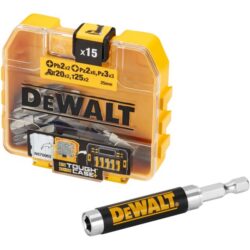 Coffret transparent 15 embouts avec porte embout hexagonal et embout PH2 visible