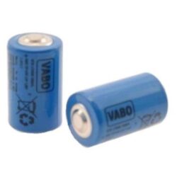 Pile lithium thionyle 3,6V 1/2 AA, configuration visible