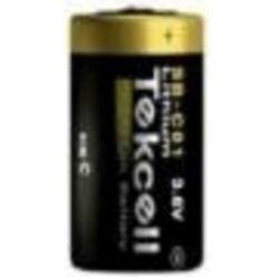 Pile lithium thionyle 3,6V format C, configuration visible