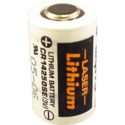Pile lithium 3V cylindrique Varta, configuration visible