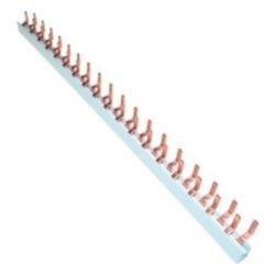 Peigne de raccordement 2P 10 mm² à broches cuivre pour distribution électrique