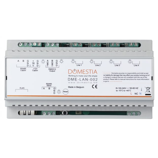 Domestia - Unité de gestion complémentaire (à relier au routeur via son port ethernet) - DME-LAN-002 Domestia - Unité de gestion complémentaire (à relier au routeur via son port ethernet) - DME-LAN-002