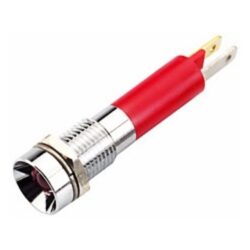 EAO - LED voyant lumineux 5 mm réfl. int. ronde bleu 24 VDC noir chromée mat IP67 - 17-051357