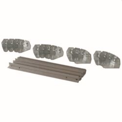 Barre profilée DIN 24PE largeur 600 mm, finition acier inoxydable