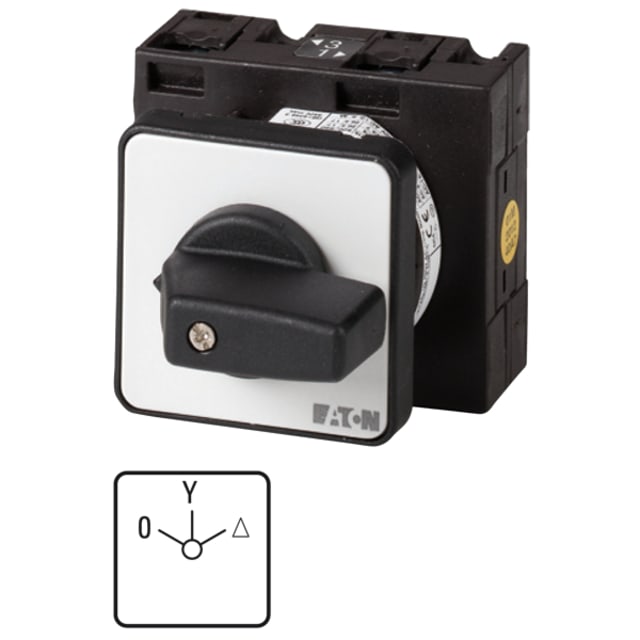 Commutateur étoile-triangle encastré 32 EATON détail produit Détails visibles de Commutateur étoile-triangle encastré 32 A pour Commutateurs industriels