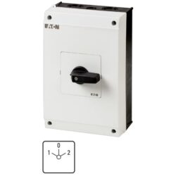 Commutateur inverseur saillie 63 A 1-0-2, configuration visible