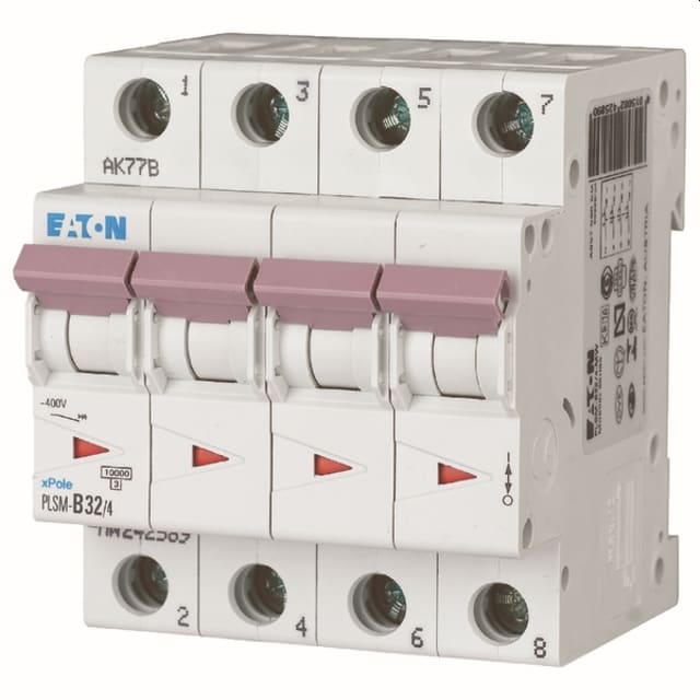 EATON - DISJ PLSM 4X32A 15KA CBE D - 242638 EATON - DISJ PLSM 4X32A 15KA CBE D - 242638
