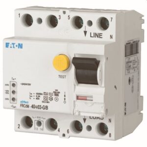 EATON - Interrupteur différentiel FRCDM 40A/4 pôles/300mA - type B - 167897