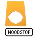 EATON - PLAQ ARR URG 33X50MM NOODSTOP - 216475