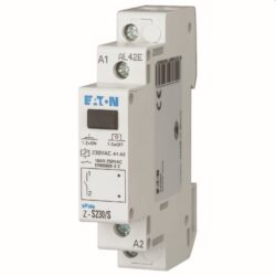 Télérupteur modulaire 16A 230V 1 contact, configuration visible