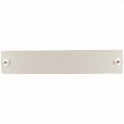 Détails visibles de Plastron acier lisse gris 150x800 mm pour coffret pour Portes et plastrons pour coffrets