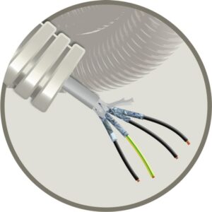 ELFLEX - Elflex tube précâblé 16mm gris + LIYCY 4X0