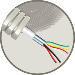 ELFLEX - Elflex tube précâblé 16mm gris + câble d'alarme AL 4X0